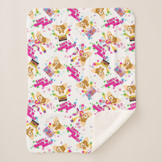 Gizmo | Laten we Rock'n Roll Pattern Sherpa Deken