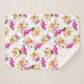 Gizmo | Laten we Rock'n Roll Pattern Sherpa Deken (Voorkant (horizontaal))