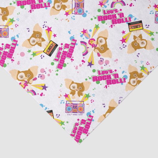 Gizmo | Laten we Rock'n Roll Pattern Tissuepapier (Detail)