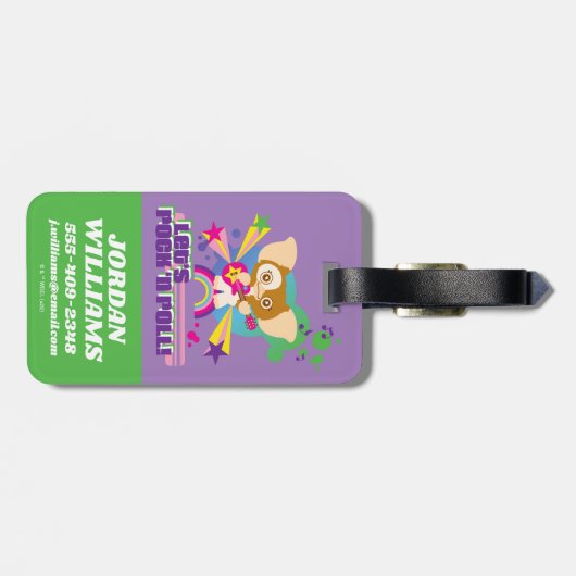 Gizmo | Let s Rock'n Roll Bagagelabel (Achterkant horizontaal)