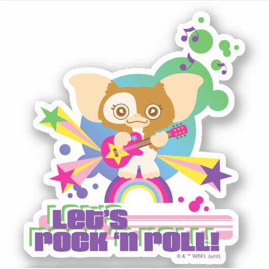 Gizmo | Let s Rock'n Roll Sticker (Voorkant)