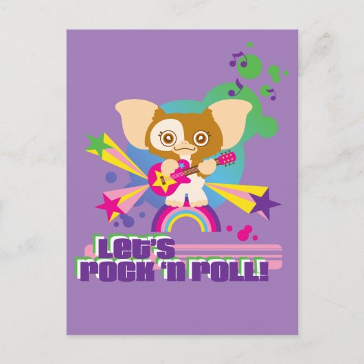 Gizmo | Let's Rock 'n Roll Briefkaart (Voorkant)