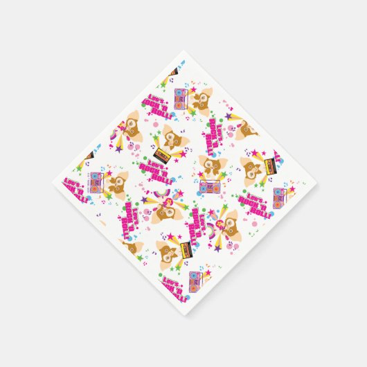 Gizmo | Let's Rock 'n Roll Pattern Servet (Hoek)
