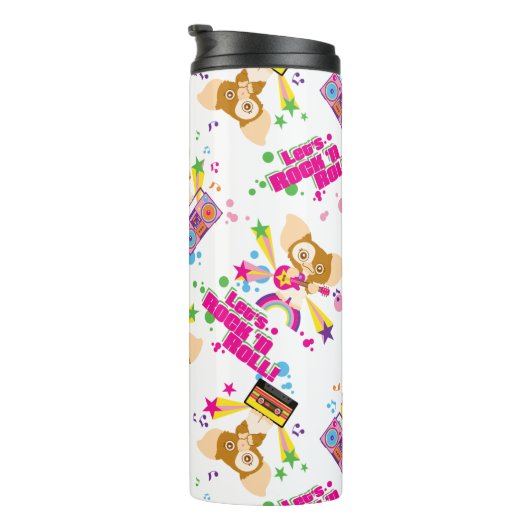 Gizmo | Let's Rock 'n Roll Pattern Thermosbeker (Geroteerd rechts)
