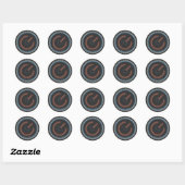 Gizmo Offline bedrijf logo Ronde Sticker (Vel)