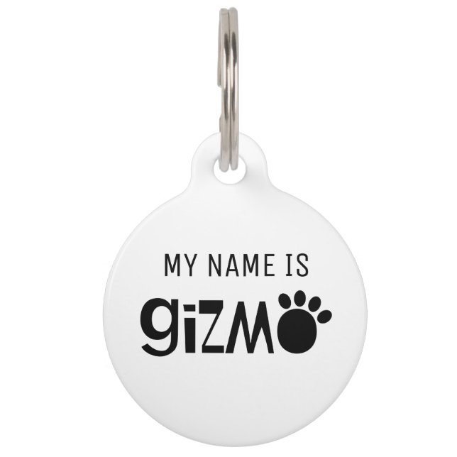 Gizmo Pet ID-tag Huisdierpenning (Voorkant)