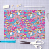 Gizmo | Pink Peace & Love Patroon Tissuepapier (Craft)