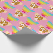 Gizmo | Rainboogpatroon Cadeaupapier (Hoek)