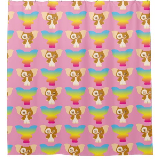 Gizmo | Rainboogpatroon Douchegordijn (Voorkant)