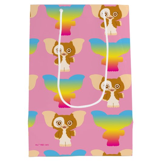 Gizmo | Rainboogpatroon Medium Cadeauzakje (Achterkant)