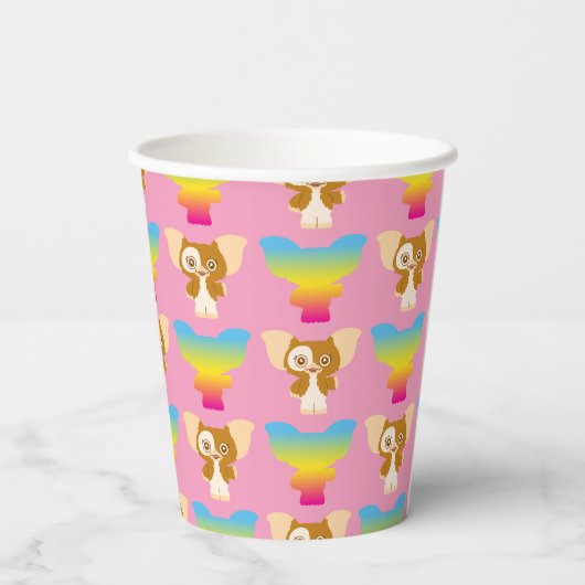 Gizmo | Rainboogpatroon Papieren Bekers (Achterkant)
