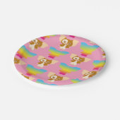 Gizmo | Rainboogpatroon Papieren Bordje (Gekanteld)