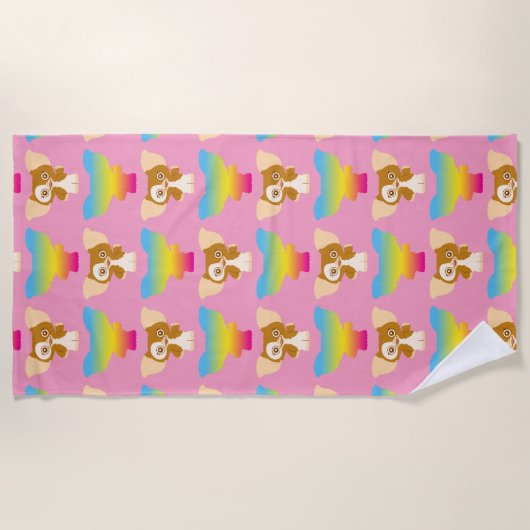 Gizmo | Rainboogpatroon Strandlaken (Voorkant)