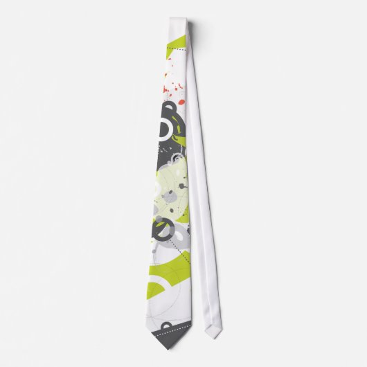 Gizmo Retro Modern Abstract Stropdas (Voorkant)