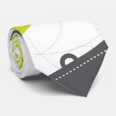 Gizmo Retro Modern Abstract Stropdas (Opgerold)