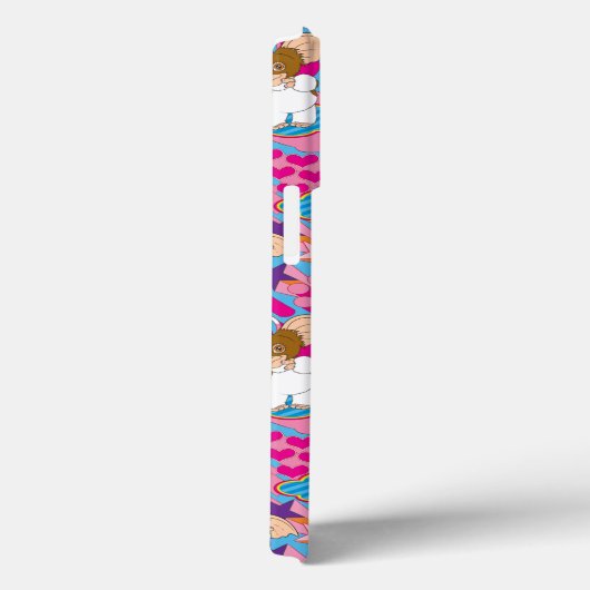 Gizmo | Roze vredes- en liefdespatroon Case-Mate iPhone Case (Achterkant / Rechts)