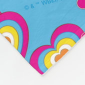 Gizmo | Roze vredes- en liefdespatroon Fleece Deken (Hoek)