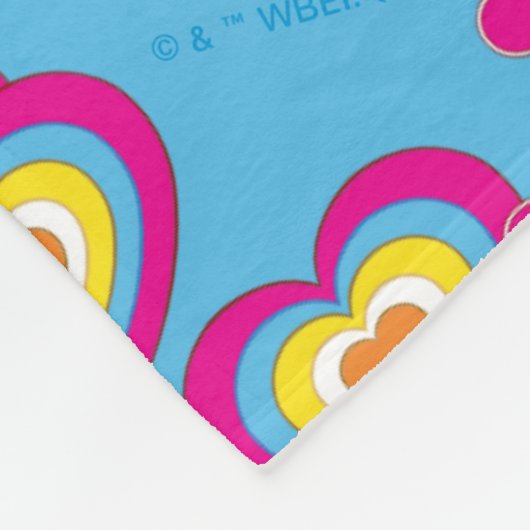 Gizmo | Roze vredes- en liefdespatroon Fleece Deken (Hoek)