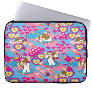 Gizmo Roze vredes- en liefdespatroon Laptop Sleeve