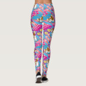 Gizmo | Roze vredes- en liefdespatroon Leggings (Achterkant)