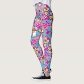 Gizmo | Roze vredes- en liefdespatroon Leggings (Links)