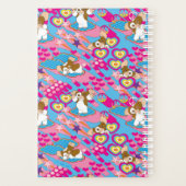 Gizmo | Roze vredes- en liefdespatroon Planner (Achterkant)