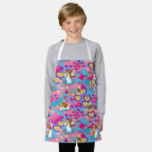 Gizmo | Roze vredes- en liefdespatroon Schort (Gedragen)
