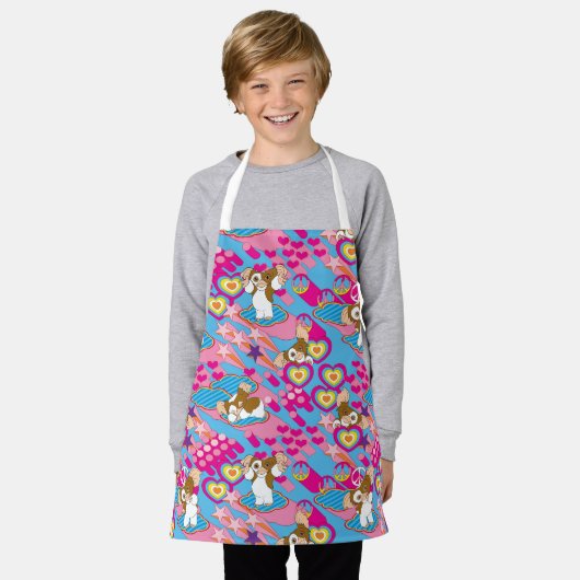 Gizmo | Roze vredes- en liefdespatroon Schort (Gedragen)