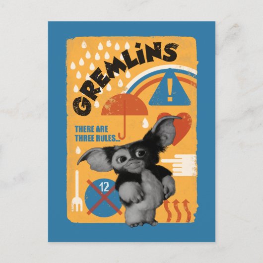 Gizmo | There Are Three Rules Briefkaart (Voorkant)