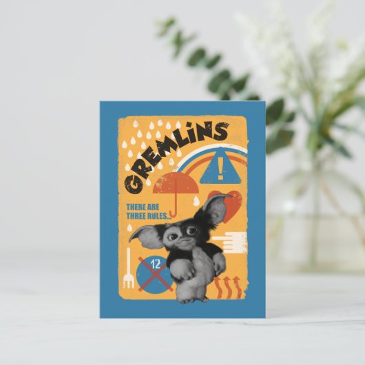 Gizmo | There Are Three Rules Briefkaart (Staand voorkant)