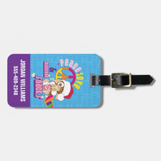 Gizmo | Vredesliefde en nachtelijke snacks Bagagelabel (Voorkant horizontaal)