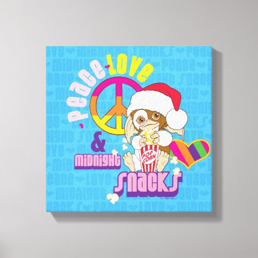 Gizmo | Vredesliefde en nachtelijke snacks Canvas Afdruk (Voorkant)
