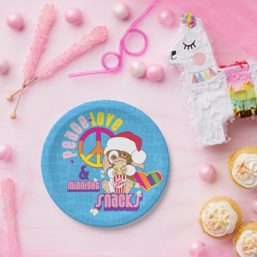 Gizmo | Vredesliefde en nachtelijke snacks Papieren Bordje (Feest)