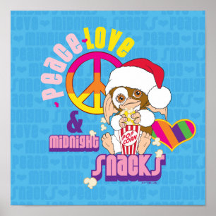 Gizmo Vredesliefde en nachtelijke snacks Poster