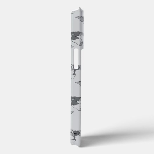 Gizmo | Zwart-wit patroon Case-Mate iPhone Case (Achterkant / Rechts)