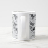 Gizmo | Zwart-wit patroon Grote Koffiekop (Achterkant)