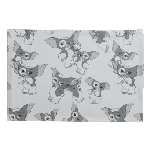 Gizmo | Zwart-wit patroon Kussensloop (Achterkant)