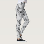 Gizmo | Zwart-wit patroon Leggings (Rechts)