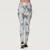 Gizmo | Zwart-wit patroon Leggings (Achterkant)