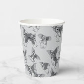 Gizmo | Zwart-wit patroon Papieren Bekers (Links)