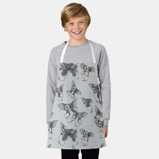 Gizmo | Zwart-wit patroon Schort (Gedragen)