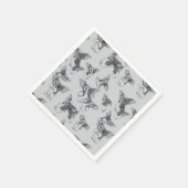 Gizmo | Zwart-wit patroon Servet (Hoek)