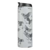 Gizmo | Zwart-wit patroon Thermosbeker (Geroteerd rechts)