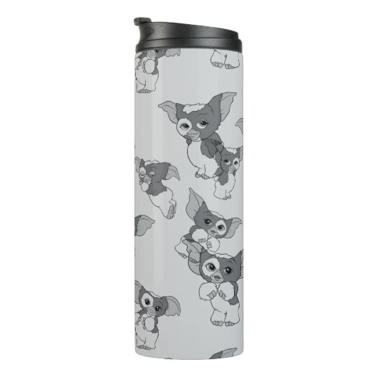 Gizmo | Zwart-wit patroon Thermosbeker (Geroteerd rechts)