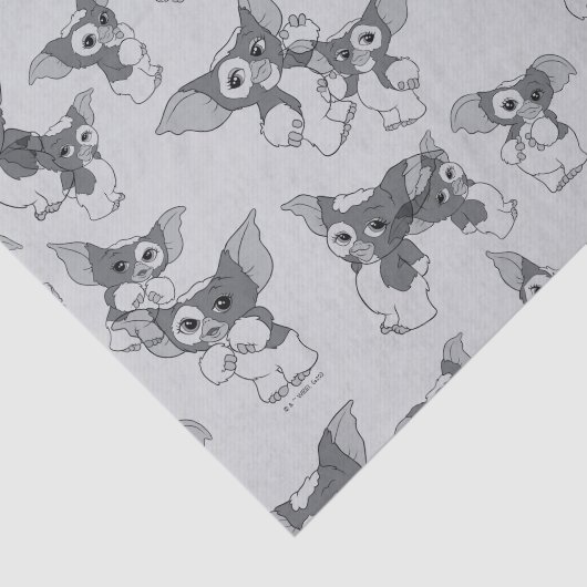 Gizmo | Zwart & Wit Patroon Tissuepapier (Detail)