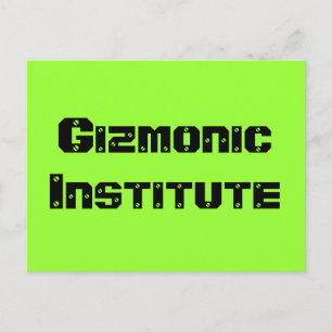 Gizmonic Institute Briefkaart