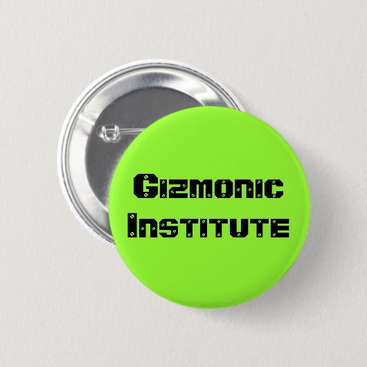 Gizmonic Institute Ronde Button 5,7 Cm (Voorkant /achterkant)