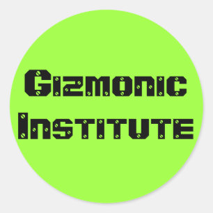 Gizmonic Institute Ronde Sticker