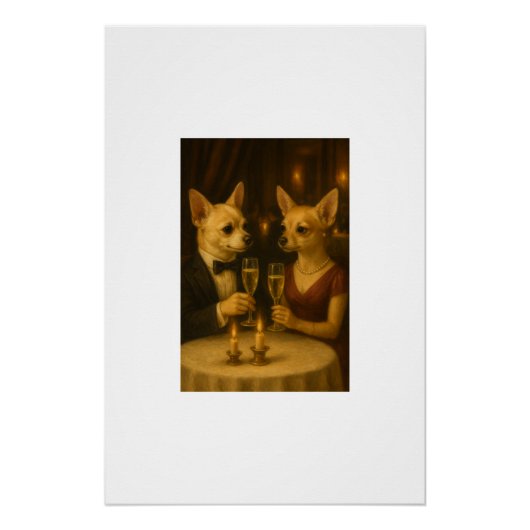 Gizmo's Romantic Dinner - Champagne & Love Perfect Poster (Voorkant)