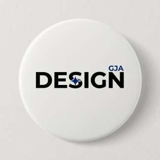 GJA Design Stijl Wit  Ronde Button 7,6 Cm